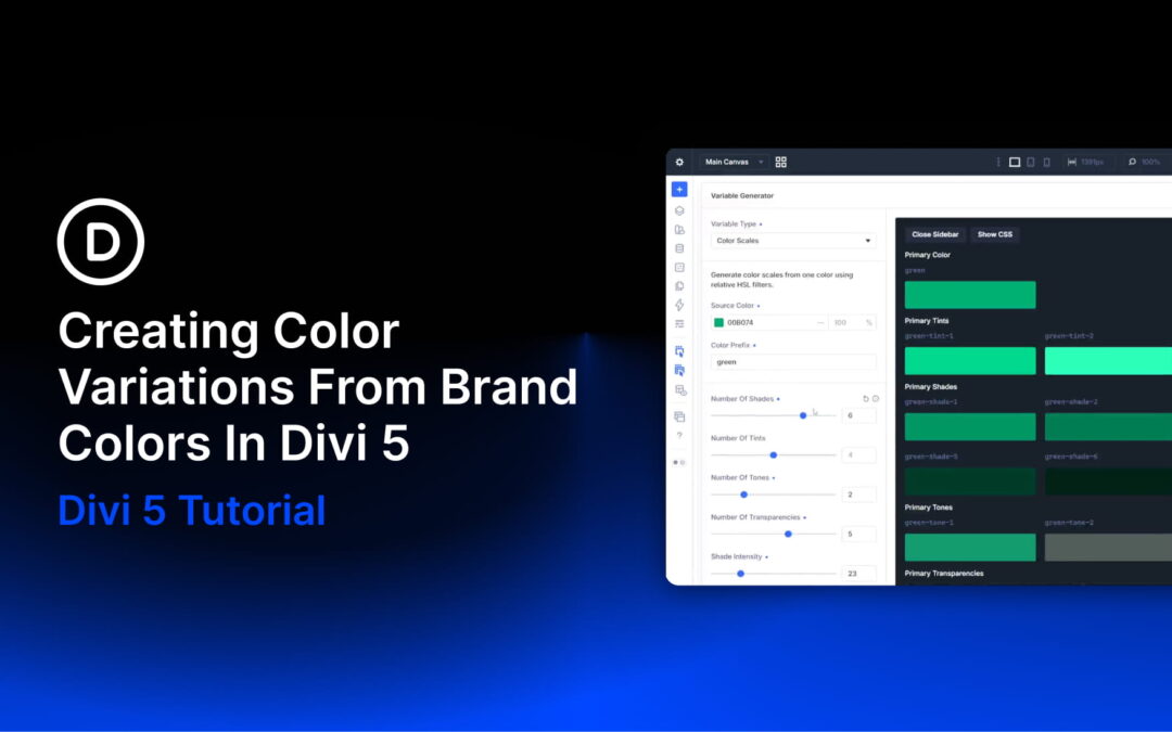 Creating Color Variations From Brand Colors In Divi 5