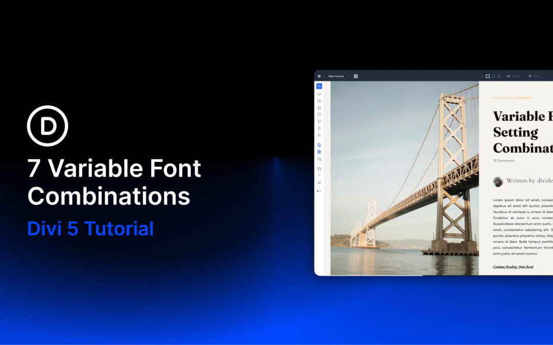 7 Variable Font Combinations (New Feature)
