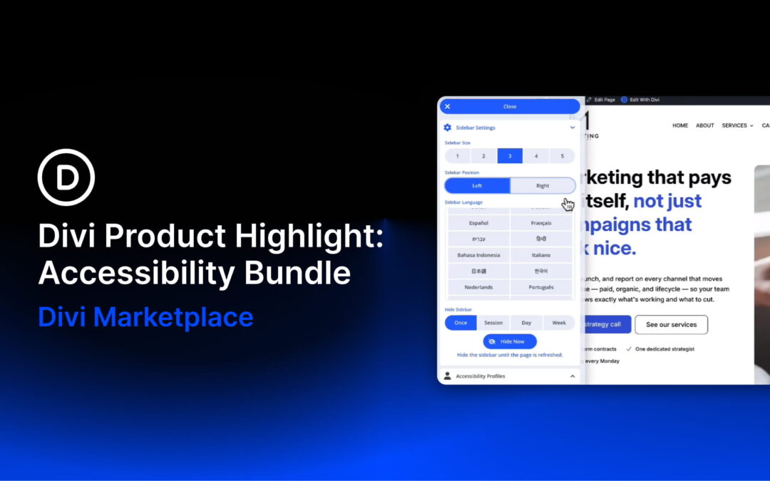 Divi Product Highlight: Accessibility Bundle