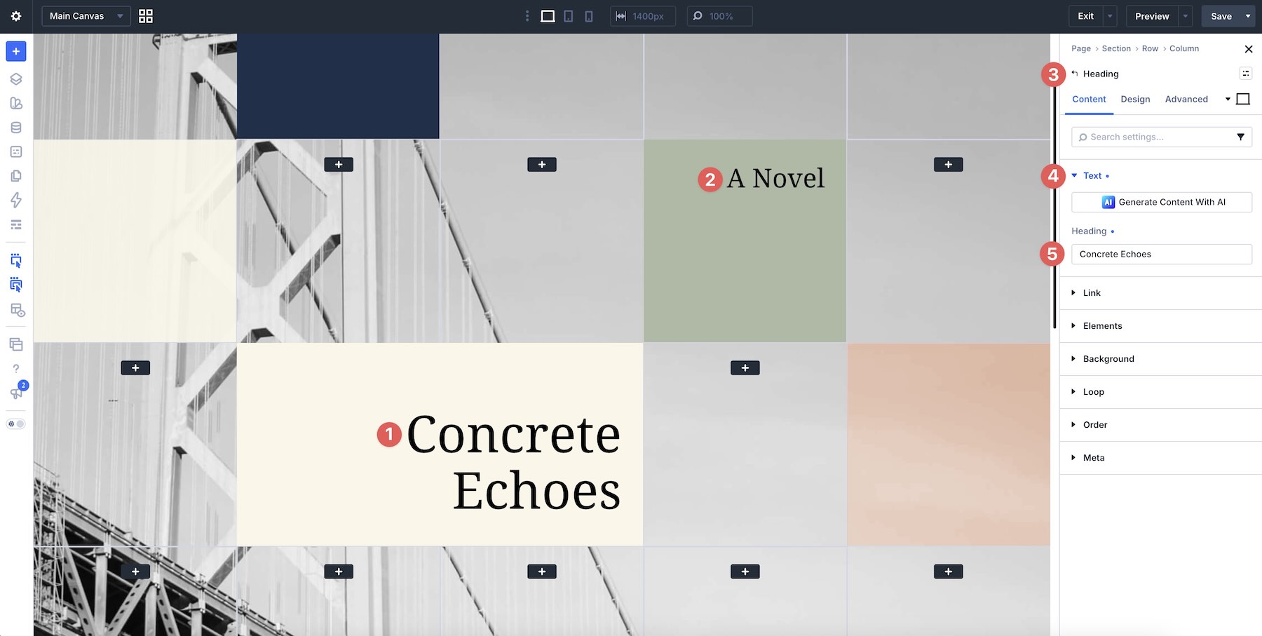 replace placeholder text in Divi 5