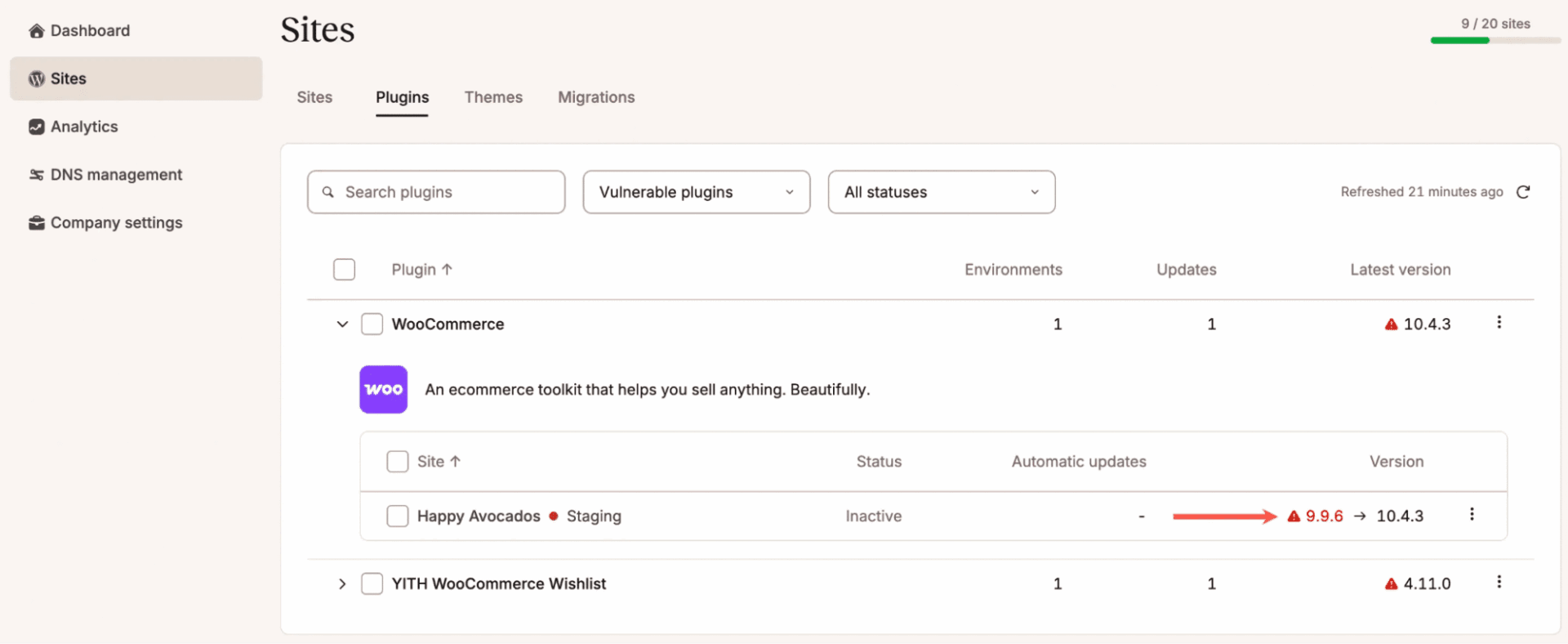 site vulnerabilities