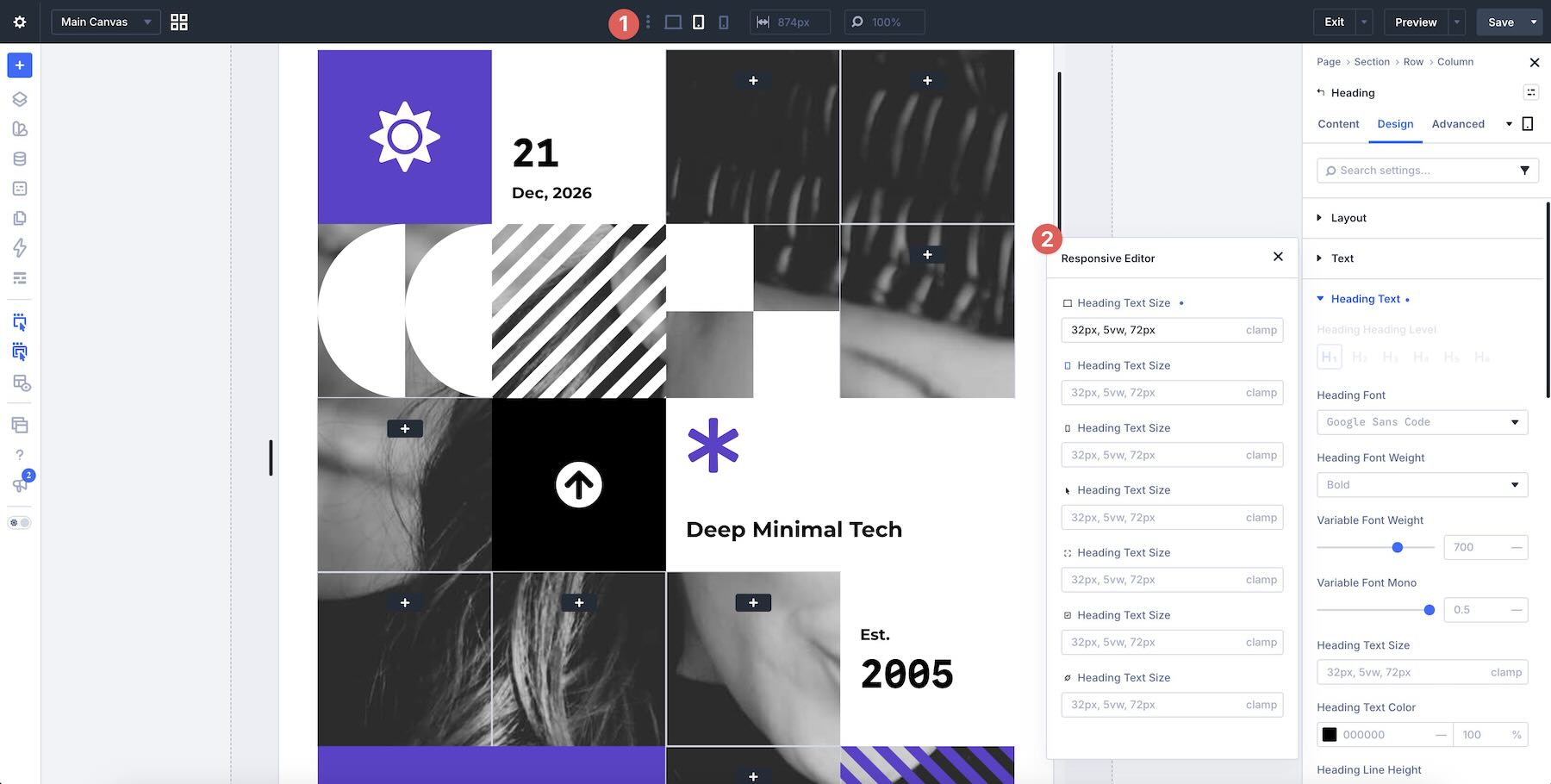 using Divi 5's responsive tools