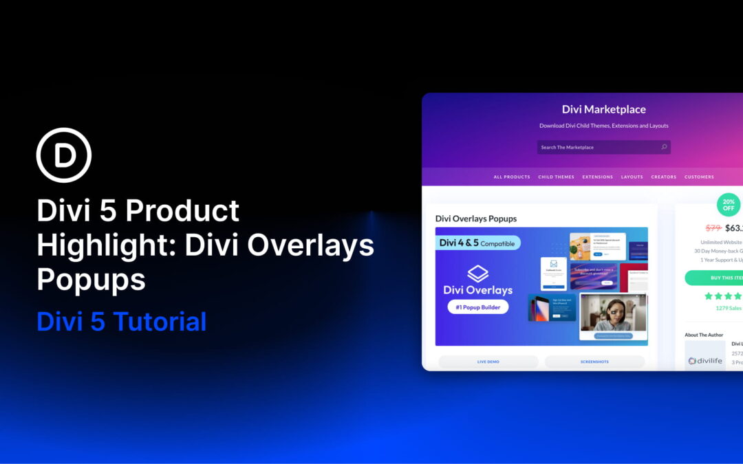 Divi 5 Product Highlight: Divi Overlays Popups