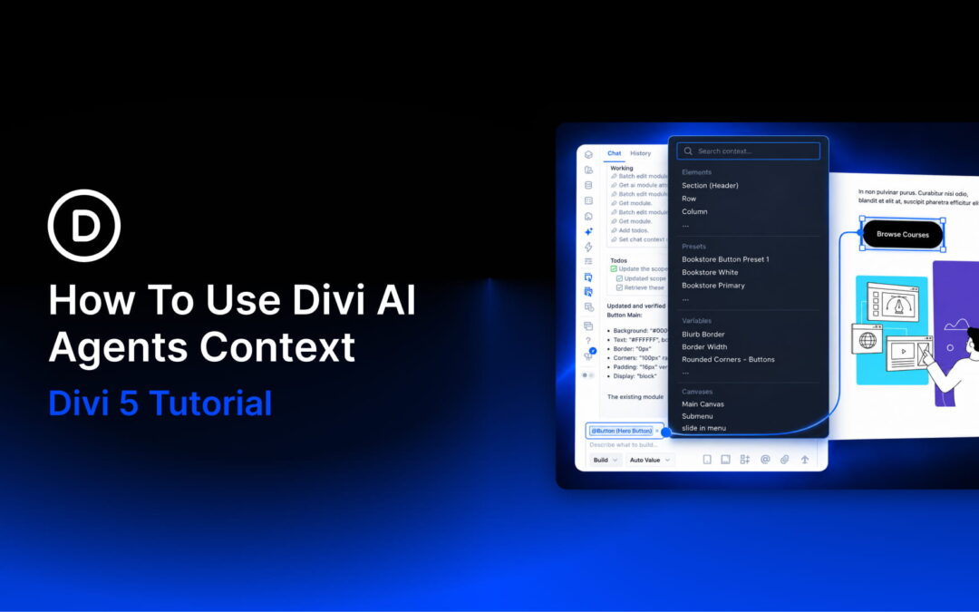 How To Use Divi AI Agents Context