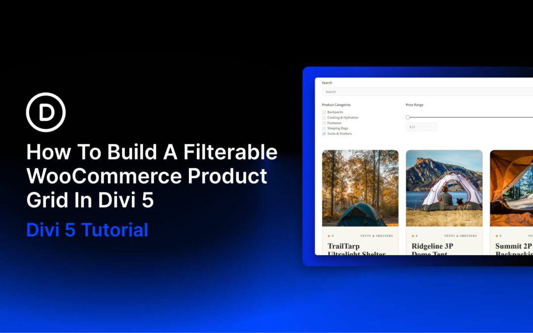 How To Build A Filterable WooCommerce Product Grid In Divi 5